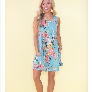 Pink Lily Floral Dress